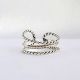 Sterling Silver Triple Layer Twisted Statement Ring